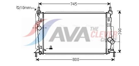 AVA COOLING SYSTEMS Engine radiator Article number: FT2066 cheaply