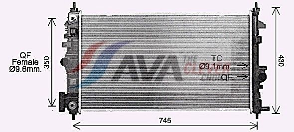 AVA COOLING SYSTEMS Air conditioning condenser Article number: FT5153 cheaply