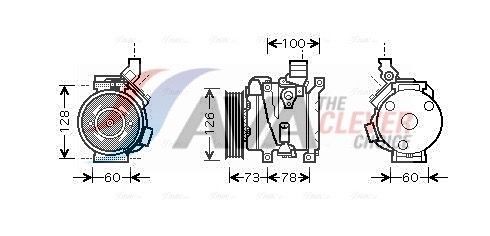 AVA COOLING SYSTEMS Air conditioning condenser Article number: JE5010 cheaply