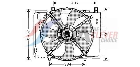 AVA COOLING SYSTEMS Radiaatori ventilaator Artikli number: MS7504 soodsalt
