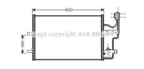 AVA COOLING SYSTEMS Air conditioning condenser Article number: MZ5184 cheaply