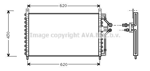 AVA COOLING SYSTEMS Air conditioning condenser Article number: OL5226 cheaply