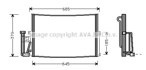 AVA COOLING SYSTEMS Air conditioning condenser Article number: OL5241 cheaply