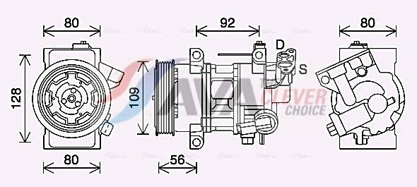 AVA COOLING SYSTEMS Air conditioning evaporator Article number: OLV320 cheaply