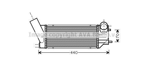 AVA COOLING SYSTEMS Intercooler Article number: PE4279 cheaply