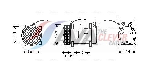 AVA COOLING SYSTEMS Air conditioning condenser Article number: PE5184 cheaply