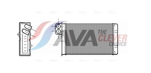 AVA COOLING SYSTEMS Heater matrix Article number: PE6015 cheaply