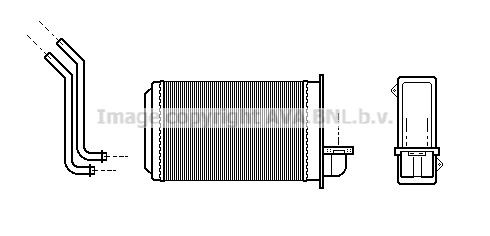 AVA COOLING SYSTEMS Heater matrix Article number: PE6088 cheaply