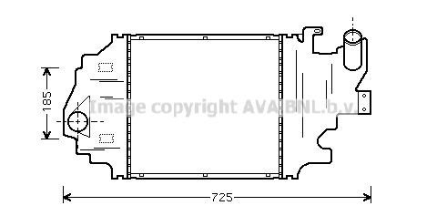 AVA COOLING SYSTEMS Intercooler Article number: RT4320 cheaply
