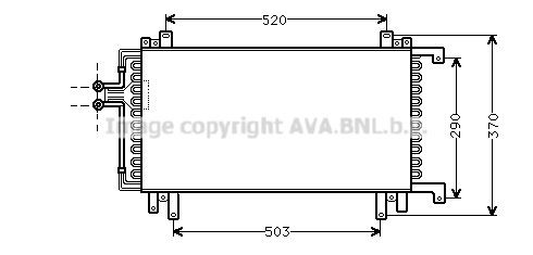 AVA COOLING SYSTEMS Air conditioning condenser Article number: RT5184 cheaply