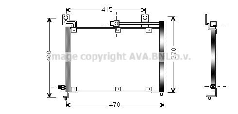 AVA COOLING SYSTEMS Air conditioning condenser Article number: SZ5037 cheaply