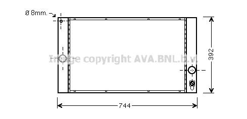 AVA COOLING SYSTEMS Radiaator, mootorijahutus Artikli number: VO2141 soodsalt