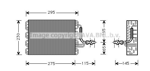 AVA COOLING SYSTEMS Air conditioning evaporator Article number: VWV171 cheaply