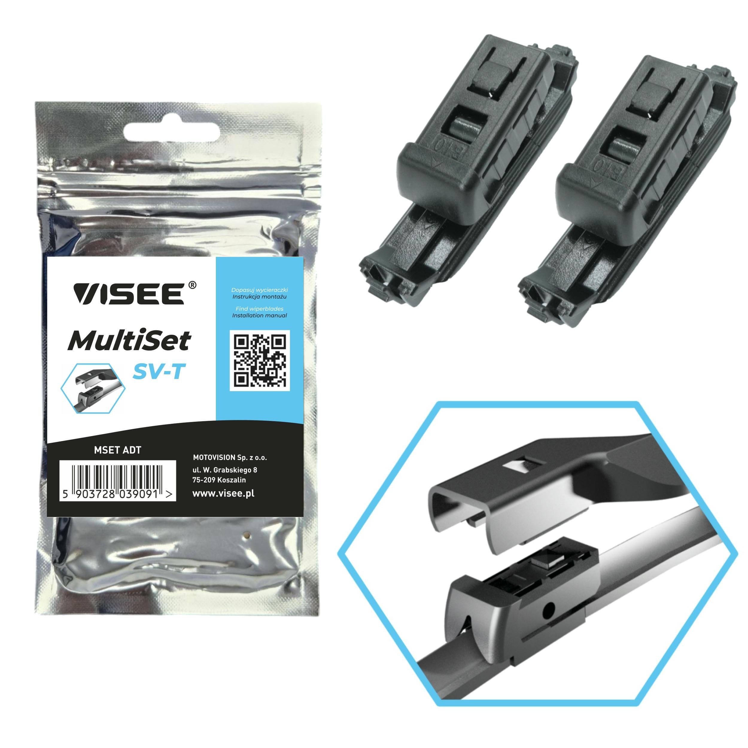 VISEE MSET ADT Adaptateur, balai d'essuie-glace AVENSIS 1.8 VVT-i (ZRT271_) 147 CH Essence 2018