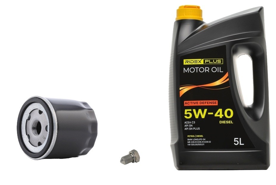 RIDEX PLUS 100374T0284P Filter set with engine oil UP 1.0 TSi BlueMotion 90 PS Petrol 2020