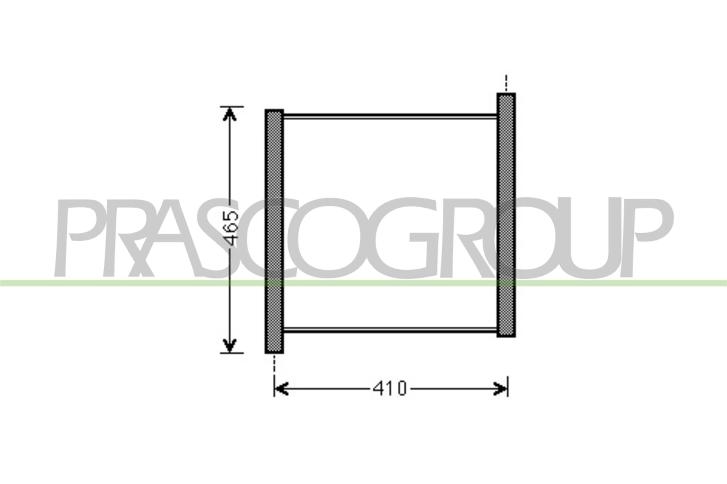 PRASCO Air conditioning condenser Article number: JE034C001 cheaply