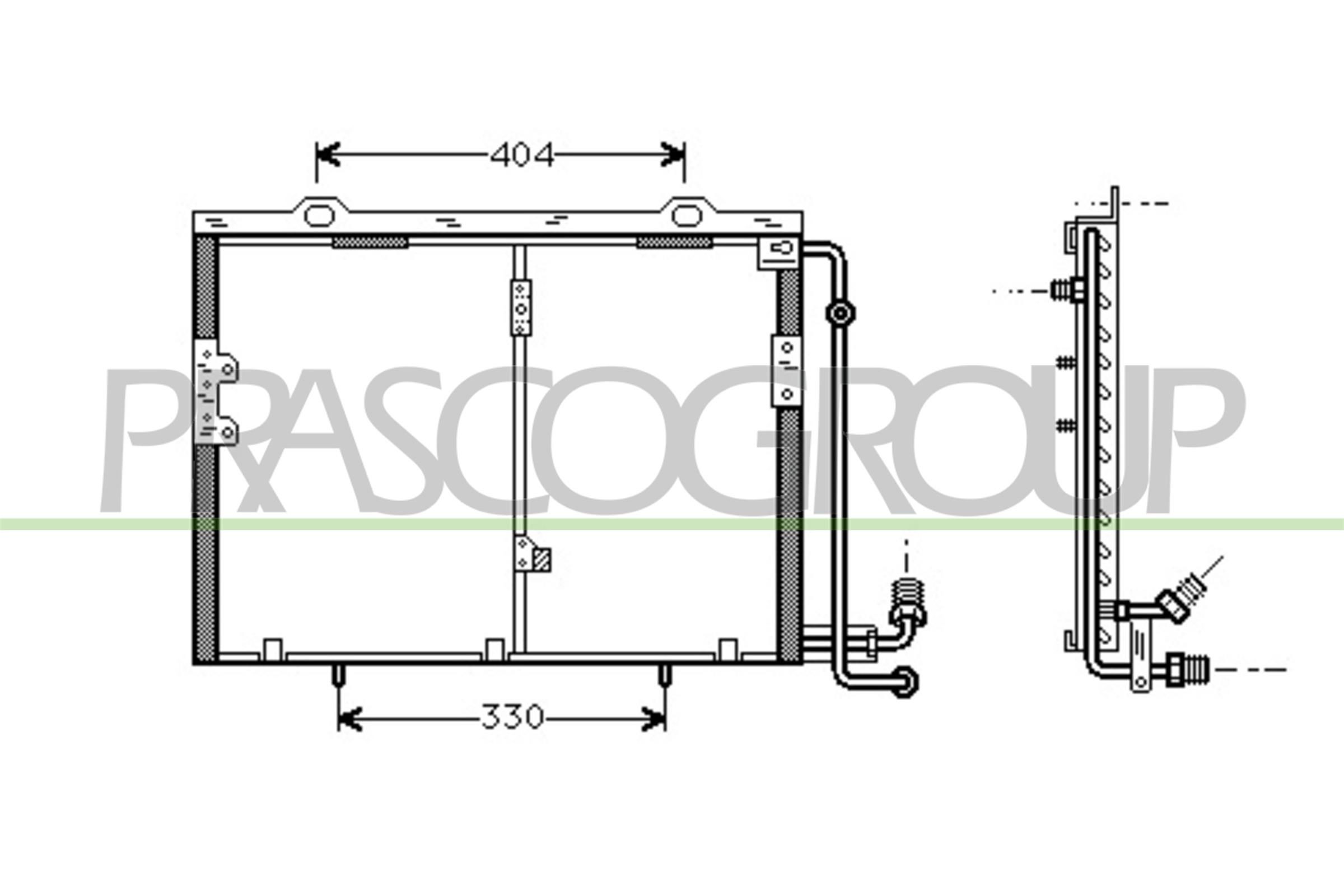 PRASCO Air conditioning condenser Article number: LR104C001 cheaply