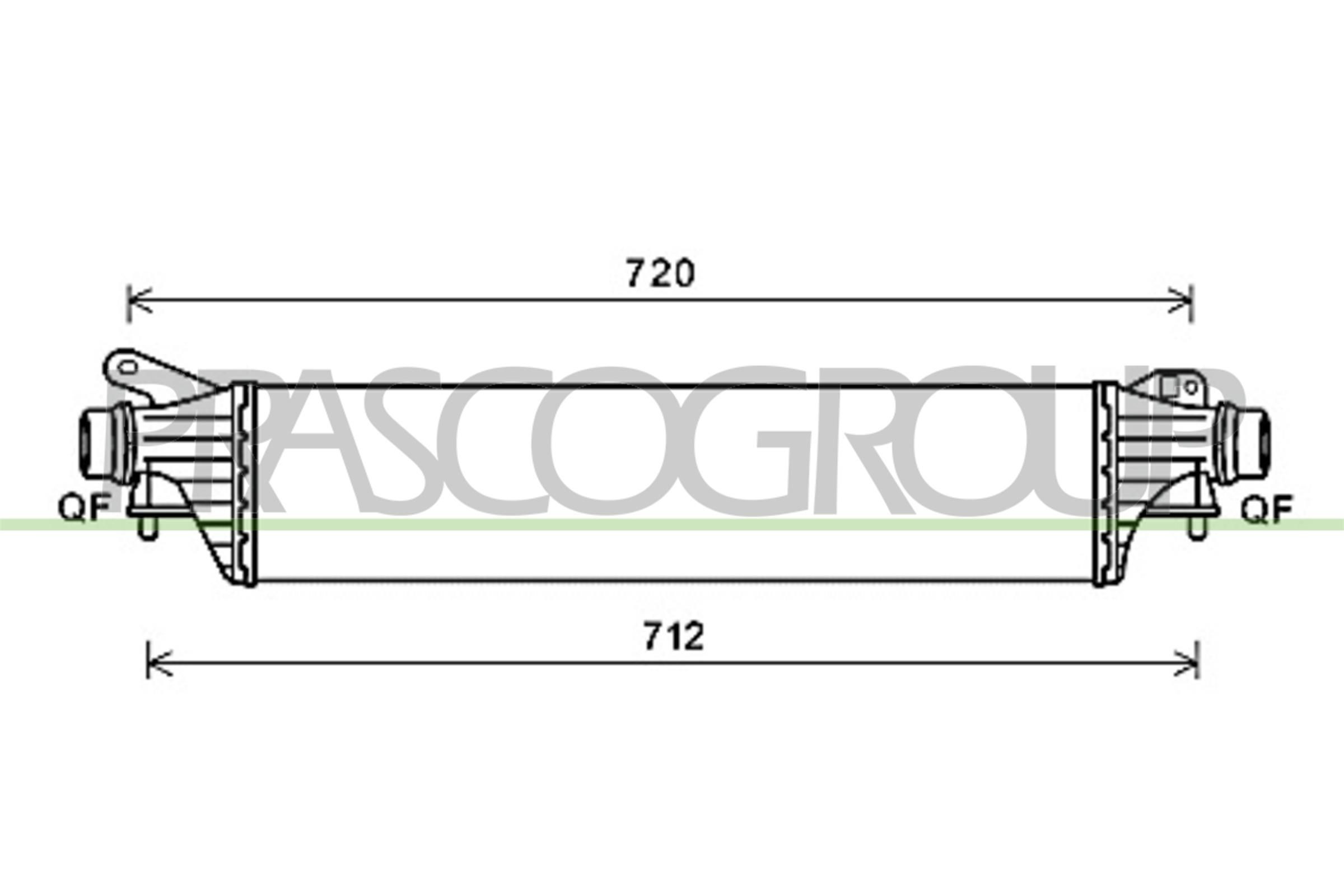 PRASCO Engine radiator Article number: ME864R001 cheaply