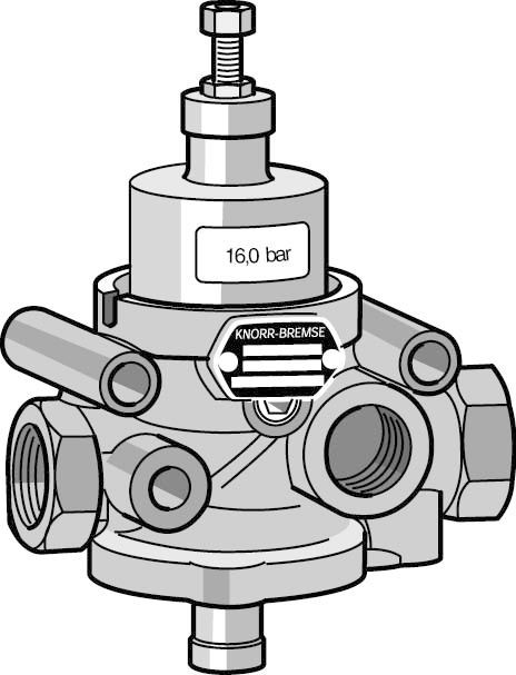 KNORR-BREMSE Trykregulator, trykluftsanlæg Varenummer: 0481042221000 billige