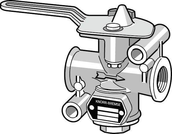 KNORR-BREMSE Lukkehane Varenummer: I28323 billige