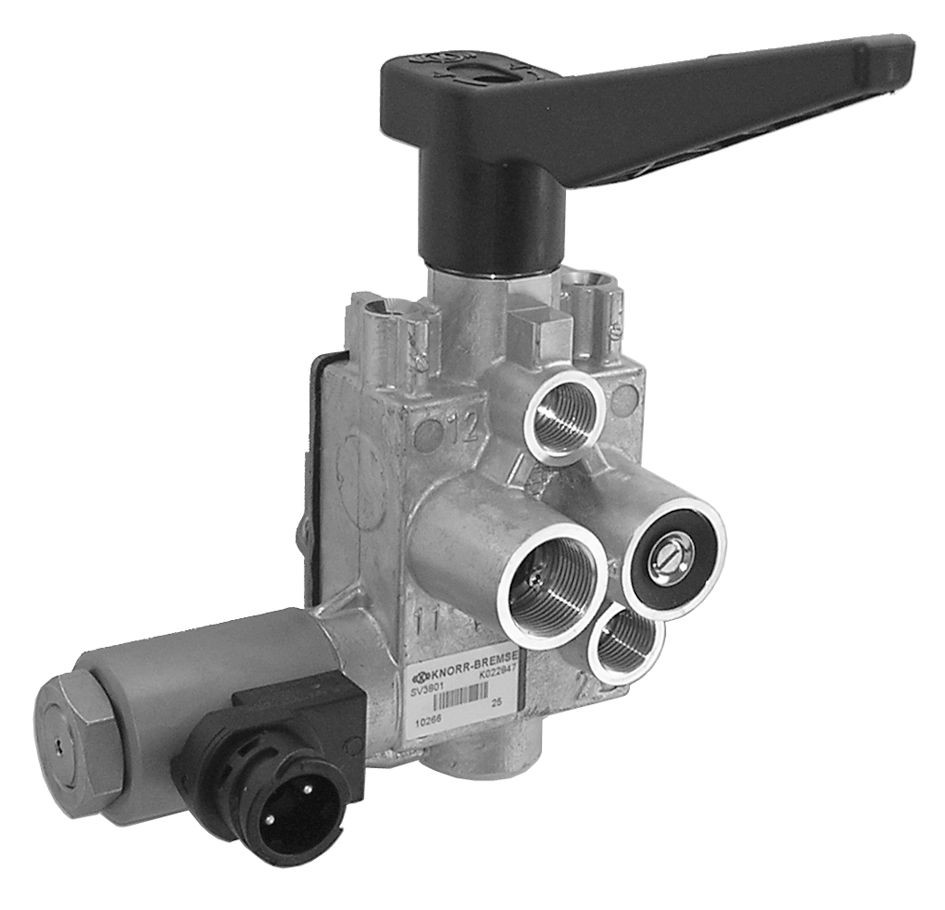 KNORR-BREMSE Dreje- / skydeventil, trykluftsystem Varenummer: K022847N00 billige
