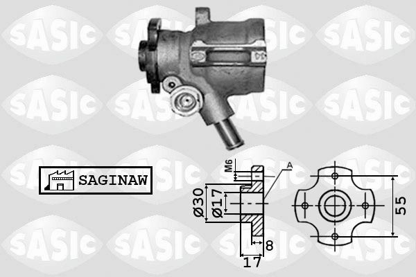 SASIC Power steering pump Article number: 7070032 cheaply
