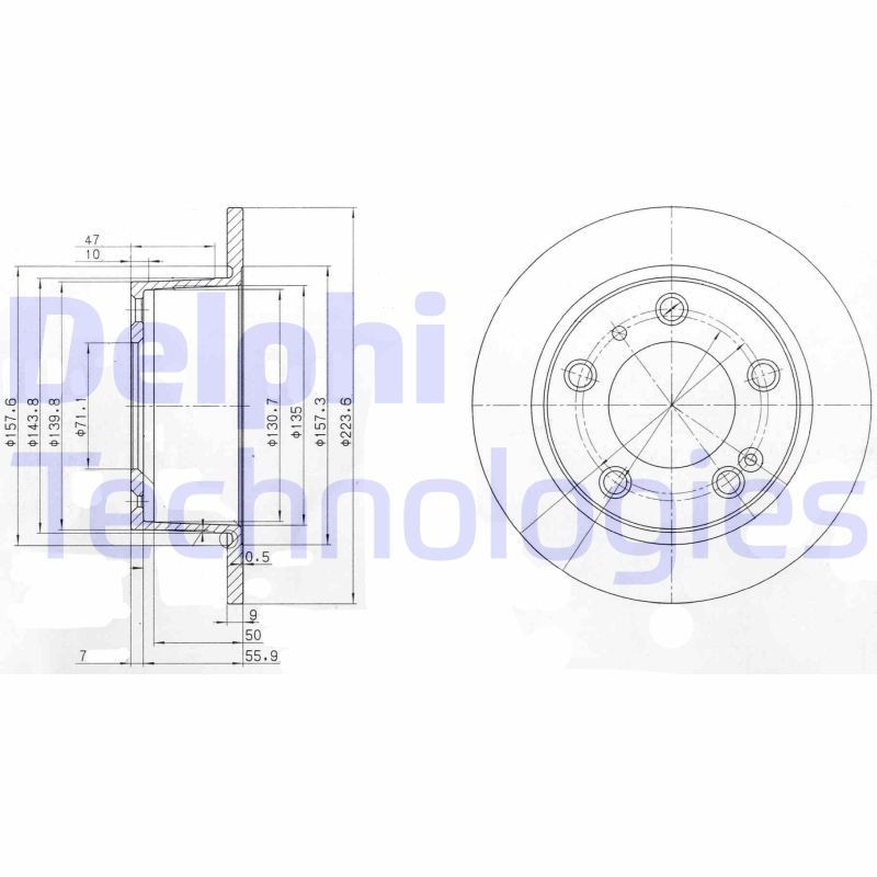 DELPHI Bremseskive Varenummer: BG2528 billige