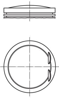MAHLE ORIGINAL Piston Article number: 001 07 00 cheaply
