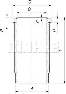 MAHLE ORIGINAL Cylinder Sleeve Article number: 037 WN 27 cheaply