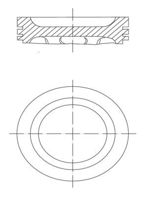 MAHLE ORIGINAL Piston Article number: 629 02 00 cheaply