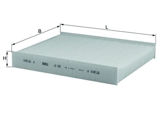 MAHLE ORIGINAL Pollen filter Article number: LA 169 cheaply