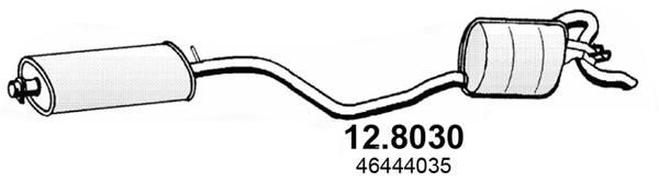 ASSO Middle- / End Silencer Article number: 12.8030 cheaply