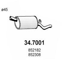ASSO Rear silencer Article number: 34.7001 cheaply