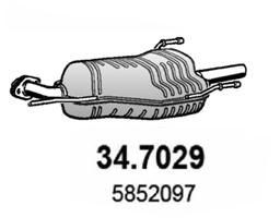 ASSO Rear silencer Article number: 34.7029 cheaply