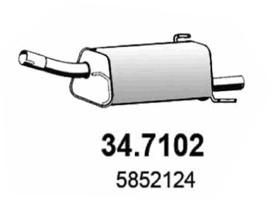 ASSO Rear silencer Article number: 34.7102 cheaply