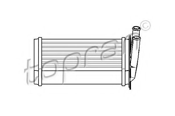 TOPRAN Heater matrix Article number: 110 180 cheaply