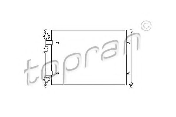 TOPRAN Engine radiator Article number: 110 302 cheaply
