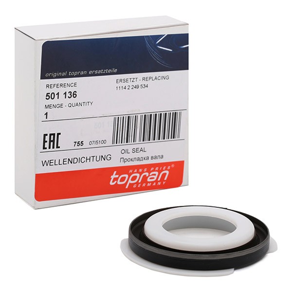TOPRAN Crankshaft seal Article number: 501 136 cheaply