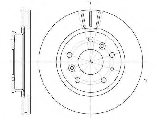 SAKURA Brake disc Article number: S6043530 cheaply