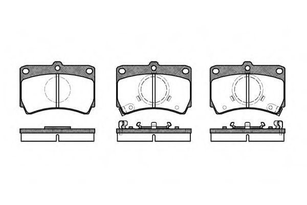 SAKURA Brake pad set Article number: S6003530 cheaply