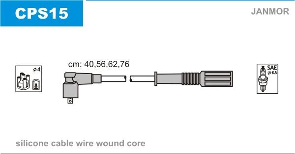 JANMOR Ignition Cable Kit Article number: CPS15 cheaply