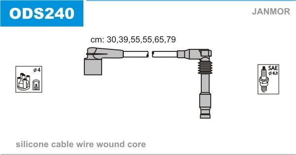 JANMOR Ignition Cable Kit Article number: ODS240 cheaply