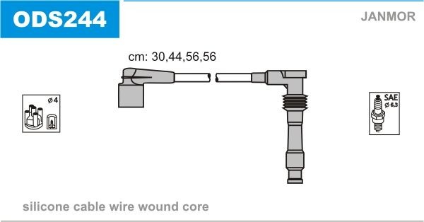 JANMOR Ignition Cable Kit Article number: ODS244 cheaply