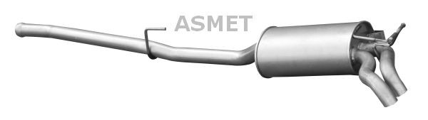 ASMET Rear silencer Article number: 01.048 cheaply