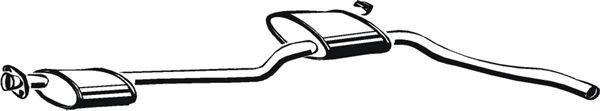 ASMET Middle silencer Article number: 07.038 cheaply