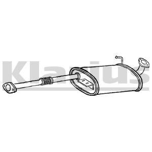 VEGAZ Middle silencer Article number: IS-113 cheaply