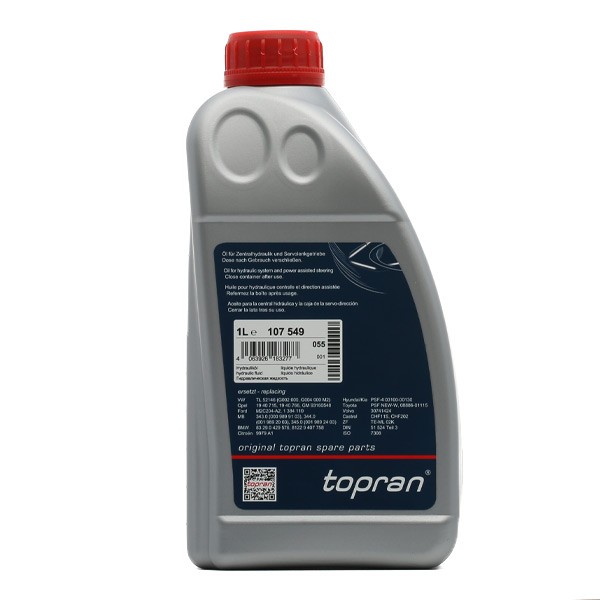 TOPRAN Centralhydraulikolie Varenummer: 107 549 billige