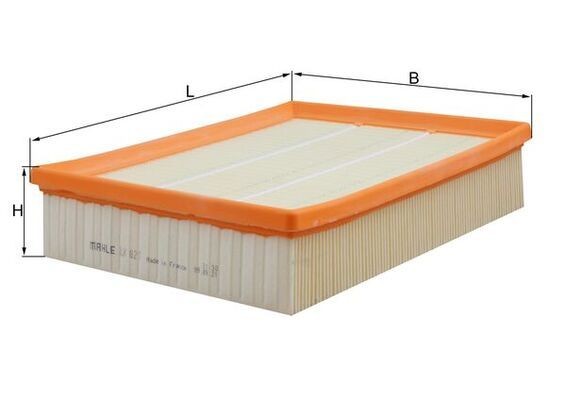 MAHLE ORIGINAL Air filter Article number: LX 821 cheaply
