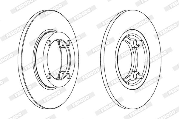 FERODO Brake disc Article number: DDF1098 cheaply