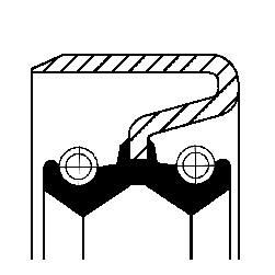 CORTECO Shaft Seal, transfer case Article number: 19033938B cheaply